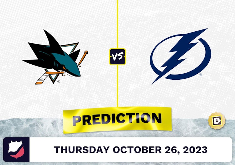 Sharks vs. Lightning Prediction and Odds - October 26, 2023