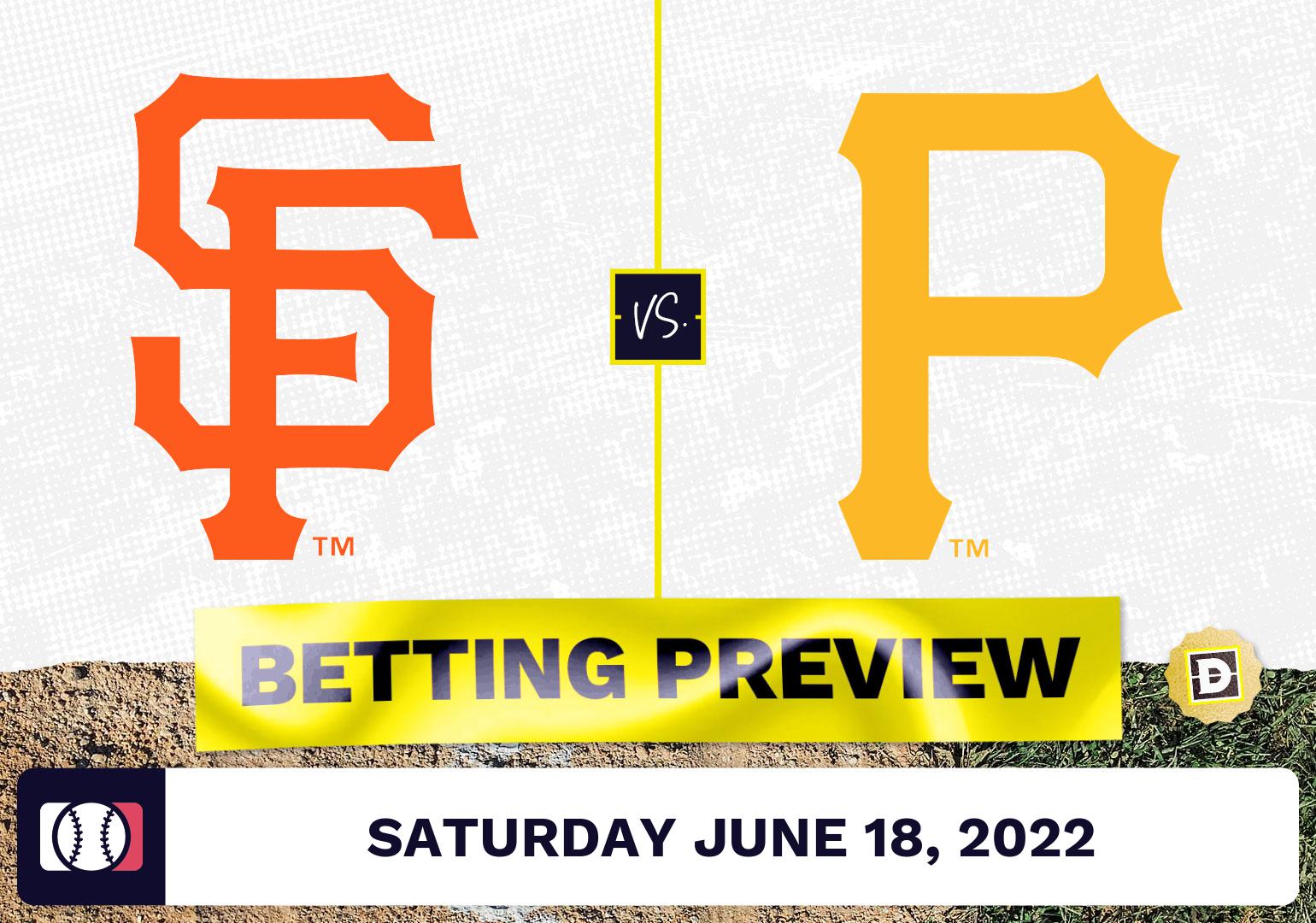 Giants vs. Pirates Prediction and Odds - Jun 18, 2022