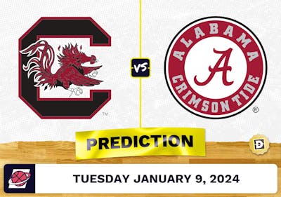 South Carolina vs. Alabama Prediction, Odds, College Basketball Picks  [1/9/2024]