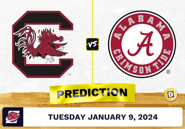 South Carolina vs. Alabama Prediction, Odds, College Basketball Picks  [1/9/2024]