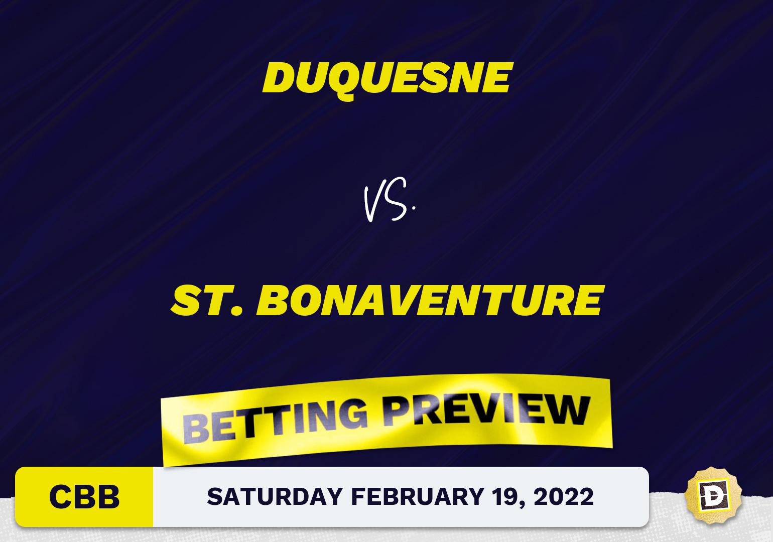 Duquesne vs. St. Bonaventure CBB Predictions and Odds - Feb 19, 2022