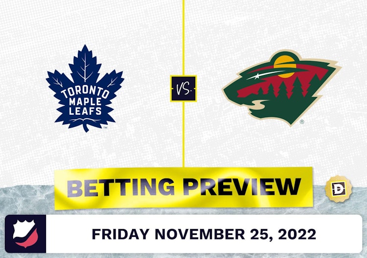 Maple Leafs vs. Wild Prediction and Odds - Nov 25, 2022