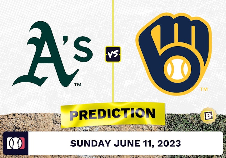 Athletics vs. Brewers Prediction for MLB Sunday [6/11/2023]