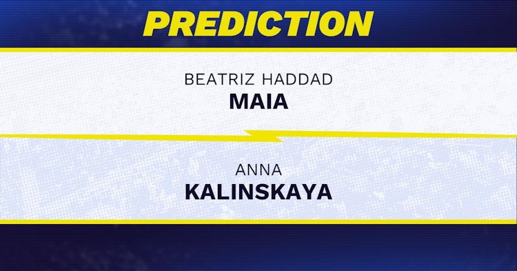 Beatriz Haddad Maia vs Anna Kalinskaya Tennis Prediction.