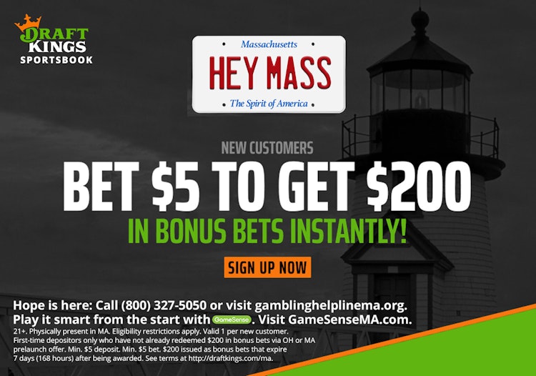 DraftKings Massachusetts Promo Code Unlocks Bet $5, Get $200 in Bonus Bets for MA State Launch