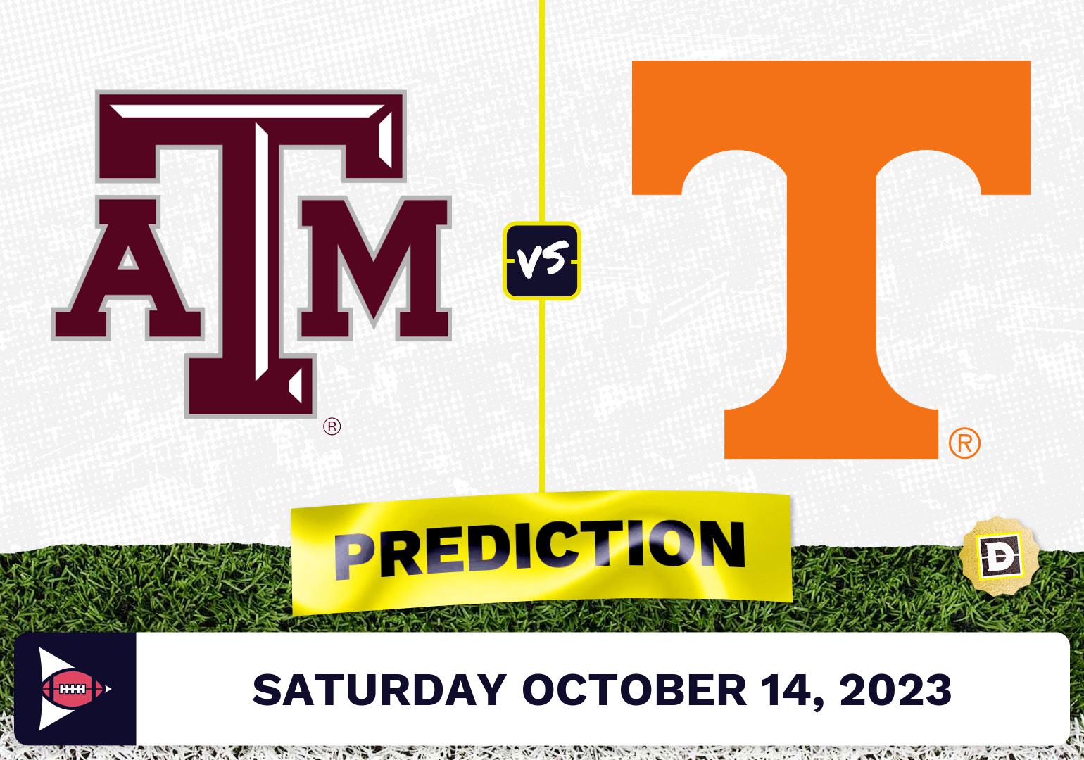 Texas A&M Vs. Tennessee CFB Prediction And Odds - October 14, 2023