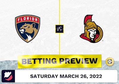 Panthers vs. Senators Predictions and Odds - Mar 26, 2022