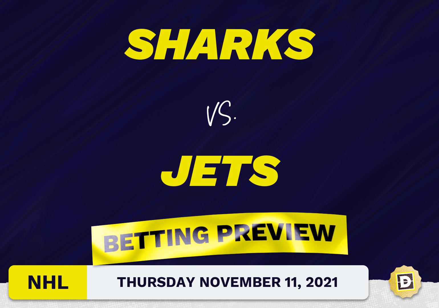Sharks vs. Jets Predictions and Odds - Nov 11, 2021