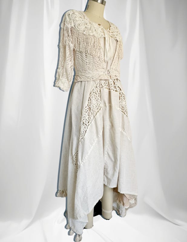 Upcycled Curtain gown