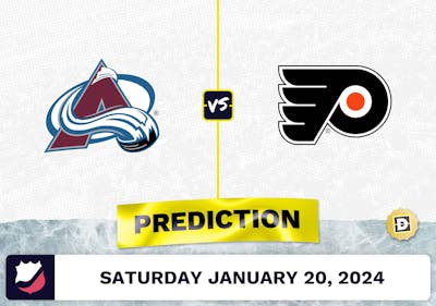 Colorado Avalanche vs. Philadelphia Flyers Prediction, Odds, NHL Picks [1/20/2024]