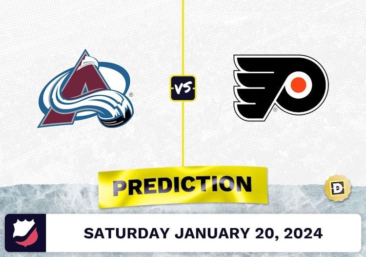 Colorado Avalanche vs. Philadelphia Flyers Prediction, Odds, NHL Picks [1/20/2024]
