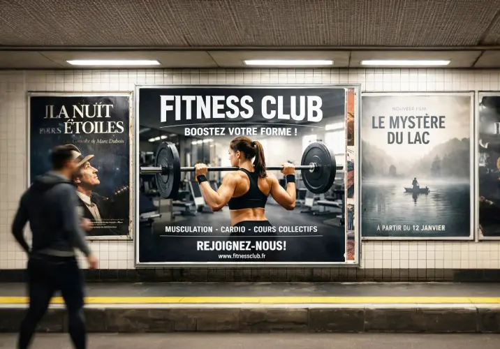 Impression affiche métro pour panneaux et cadres publicitaires