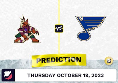 Coyotes vs. Blues Prediction and Odds - October 19, 2023