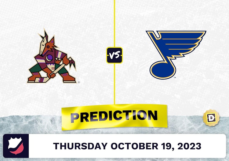 Coyotes vs. Blues Prediction and Odds - October 19, 2023