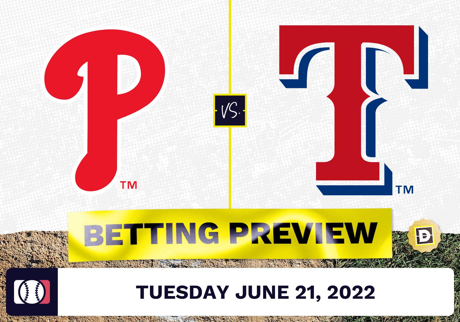 Phillies vs. Rangers Prediction and Odds - Jun 21, 2022