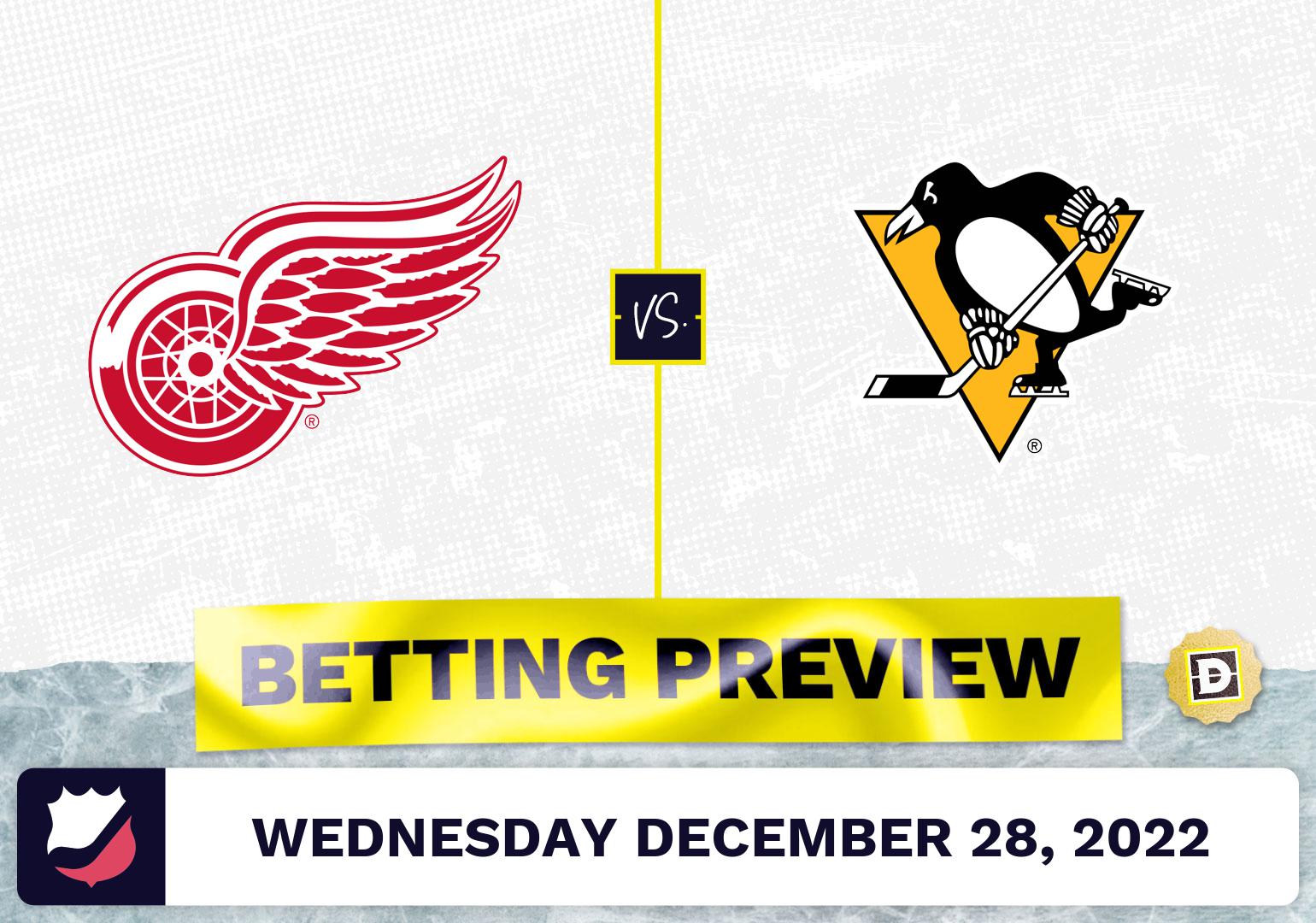 Red Wings Vs. Penguins Prediction And Odds - Dec 28, 2022