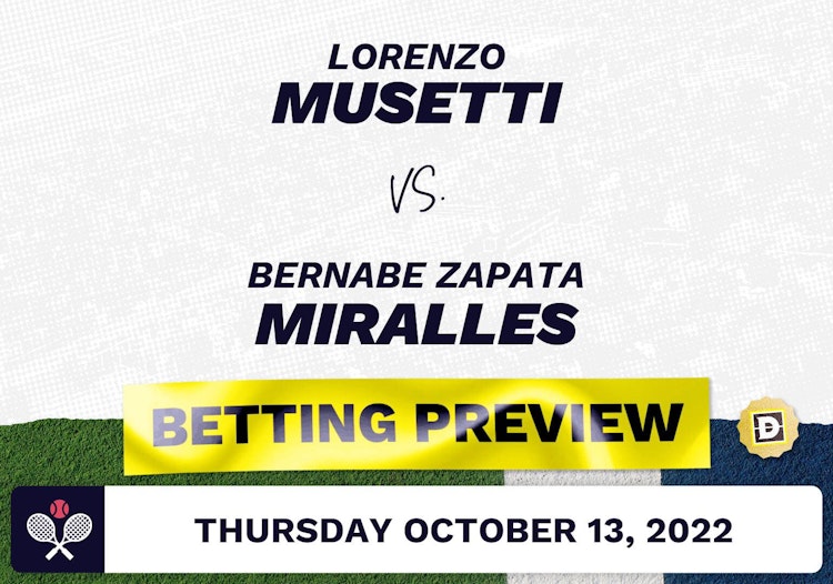 Lorenzo Musetti vs. Bernabe Zapata Miralles Predictions - Oct 13, 2022