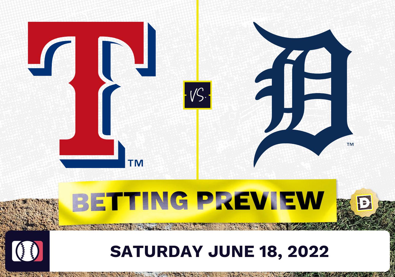 Rangers vs. Tigers Prediction and Odds - Jun 18, 2022