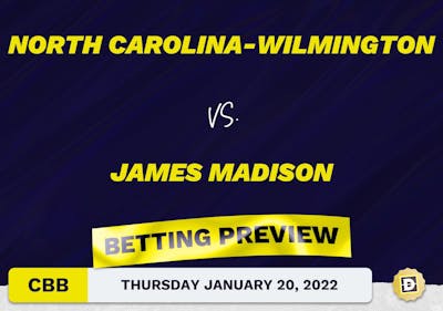 North Carolina-Wilmington vs. James Madison CBB Predictions and Odds - Jan 20, 2022