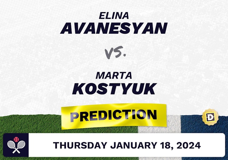 Elina Avanesyan vs. Marta Kostyuk Prediction, Odds, Picks for Australian Open 2024