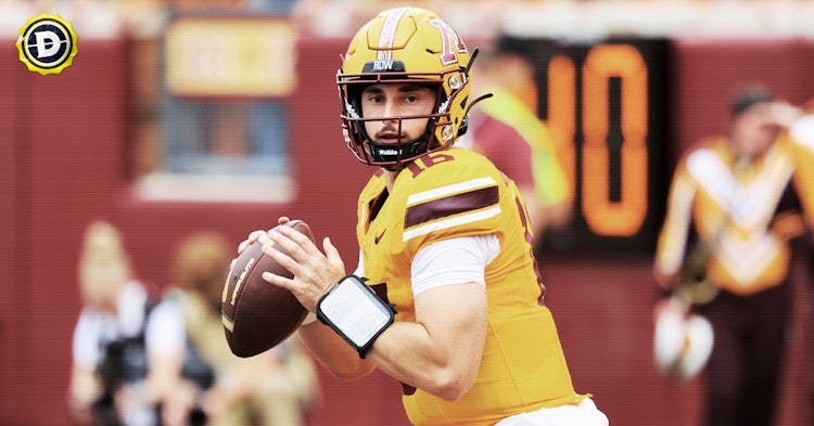 Minnesota Golden Gophers QB Max Brosmer.