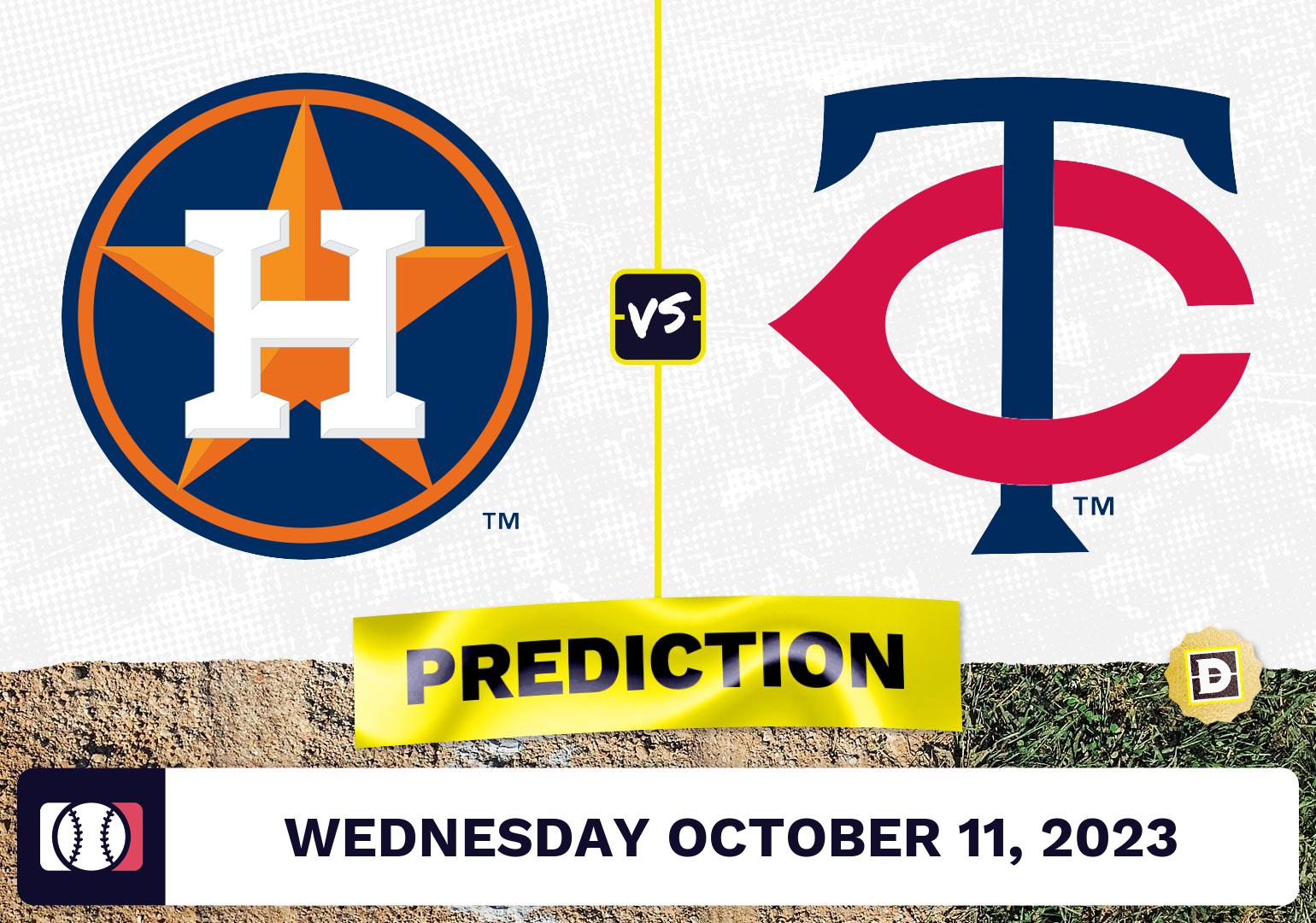Astros vs. Twins Game 4 Prediction for MLB Wednesday [10/11/2023]