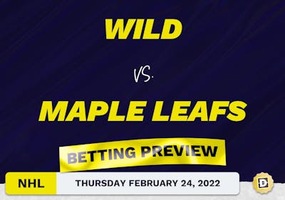 Wild vs. Maple Leafs Predictions and Odds - Feb 24, 2022