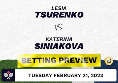 Lesia Tsurenko vs. Katerina Siniakova Predictions - Feb 21, 2023