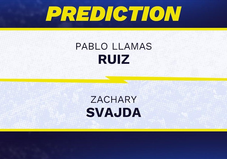 Pablo Llamas Ruiz vs Zachary Svajda Tennis Prediction.