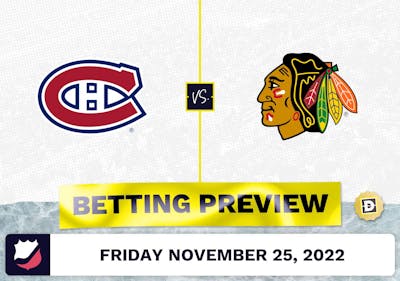 Canadiens vs. Blackhawks Prediction and Odds - Nov 25, 2022