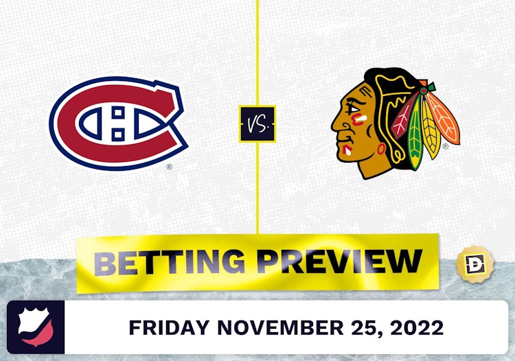 Canadiens vs. Blackhawks Prediction and Odds - Nov 25, 2022