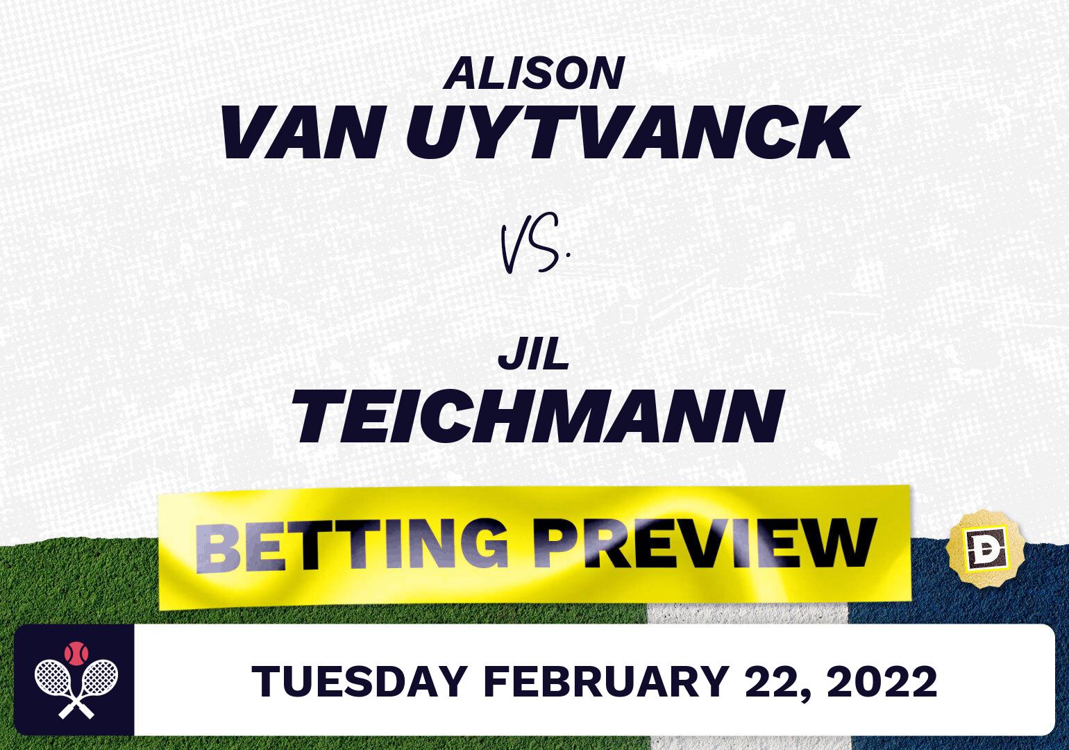 Alison van Uytvanck vs. Jil Teichmann Predictions - Feb 22, 2022