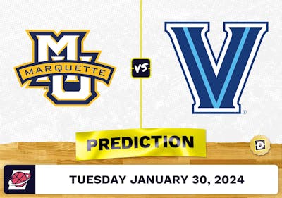 Marquette vs. Villanova Prediction, Odds, College Basketball Picks [1/30/2024]