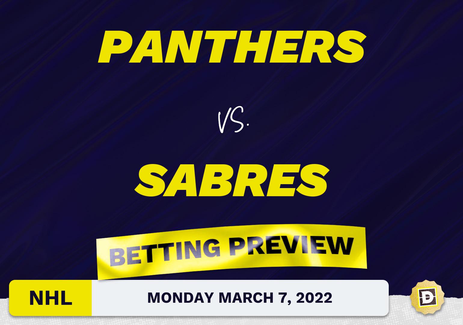 Panthers vs. Sabres Predictions and Odds - Mar 7, 2022