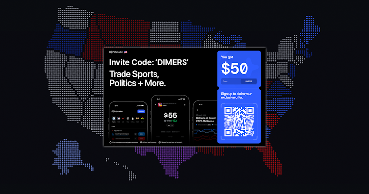 Polymarket Invite Code Guarantees Free $50 Promo for 2028 Presidential Election.