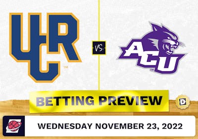 UC Riverside vs. Abilene Christian CBB Prediction and Odds - Nov 23, 2022