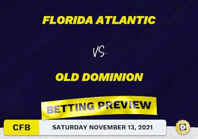 Florida Atlantic vs. Old Dominion CFB Predictions and Odds - Nov 13, 2021