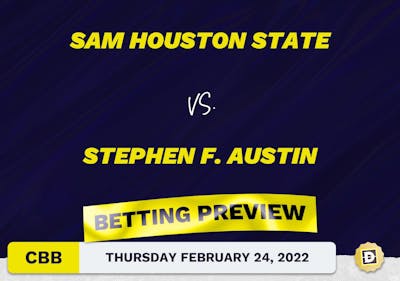 Sam Houston State vs. Stephen F. Austin CBB Predictions and Odds - Feb 24, 2022