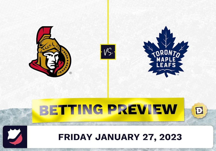 Senators vs. Maple Leafs Prediction and Odds - Jan 27, 2023