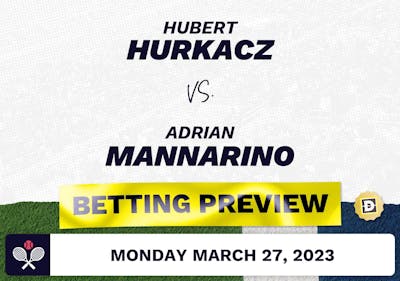 Hubert Hurkacz vs. Adrian Mannarino Predictions - Mar 27, 2023