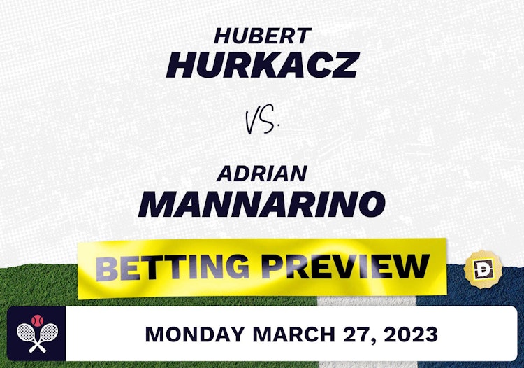 Hubert Hurkacz vs. Adrian Mannarino Predictions - Mar 27, 2023