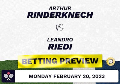 Arthur Rinderknech vs. Leandro Riedi Predictions - Feb 21, 2023