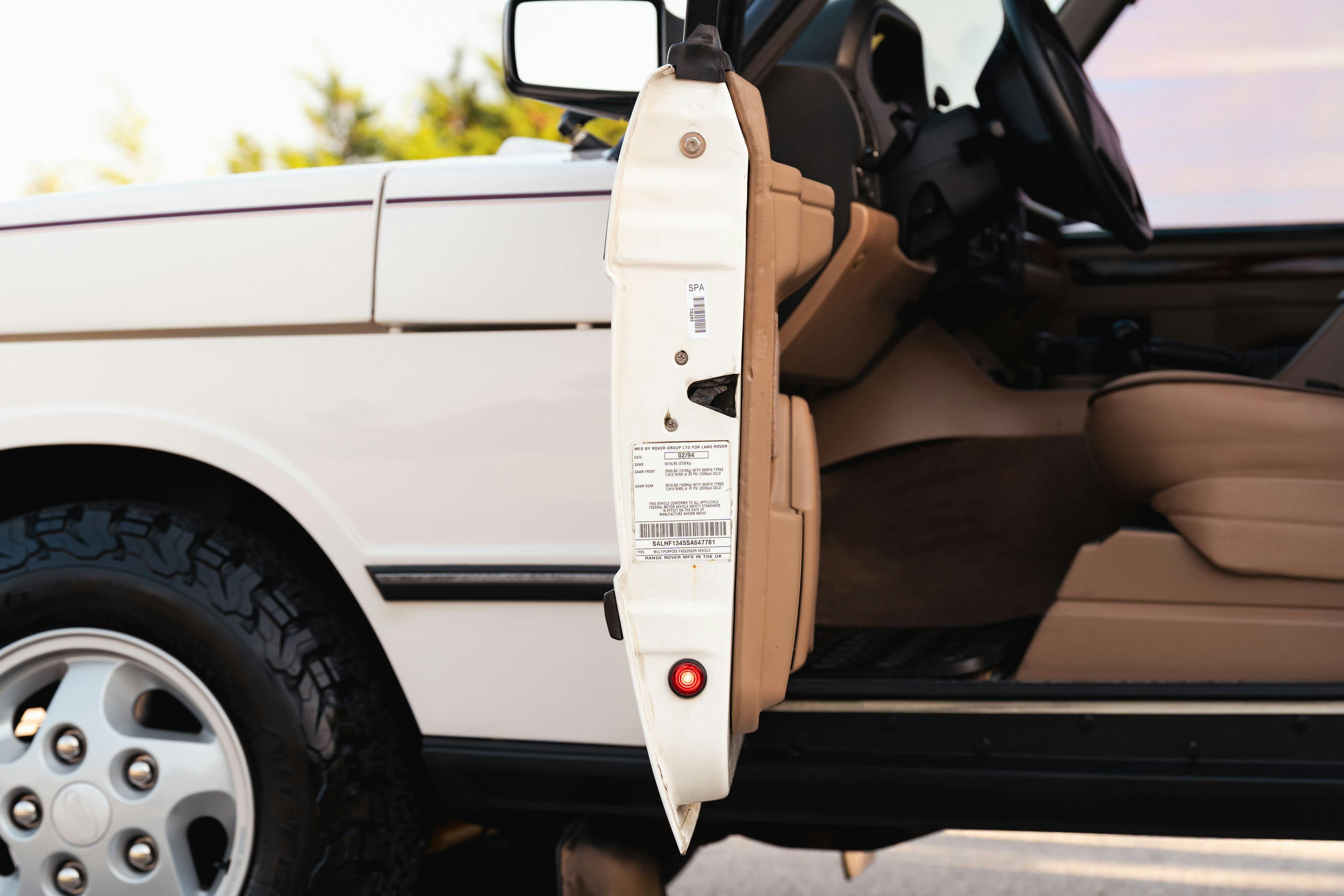 1995 White Land Rover Range Rover County Long Wheel Base in Austin, TX.