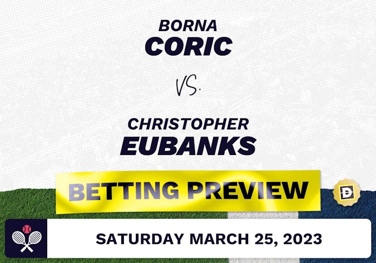 Borna Coric vs. Christopher Eubanks Predictions - Mar 25, 2023