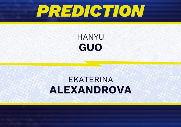 Hanyu Guo takes on Ekaterina Alexandrova in WTA Ningbo action.