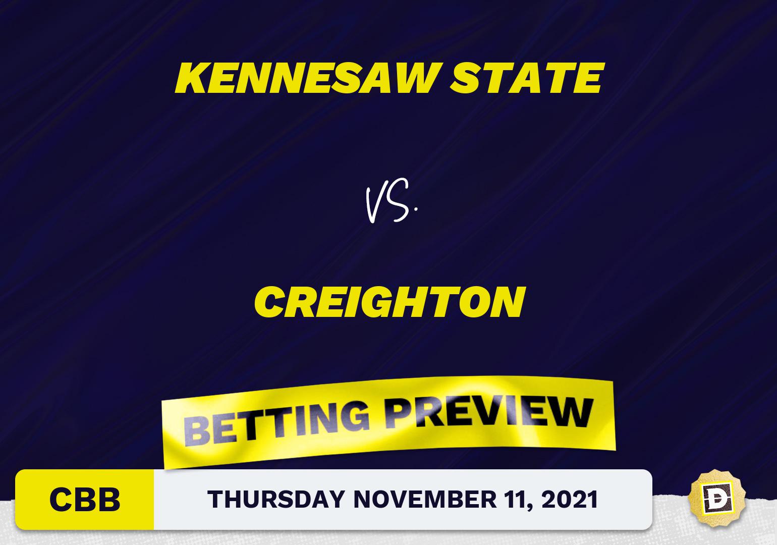 Kennesaw State vs. Creighton CBB Predictions and Odds - Nov 11, 2021