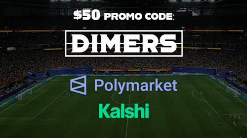 As Argentina face Switzerland in the World Cup quarterfinals, Polymarket and Kalshi promo code "DIMERS" extends $50 + $10 bonuses into Saturday's matches
