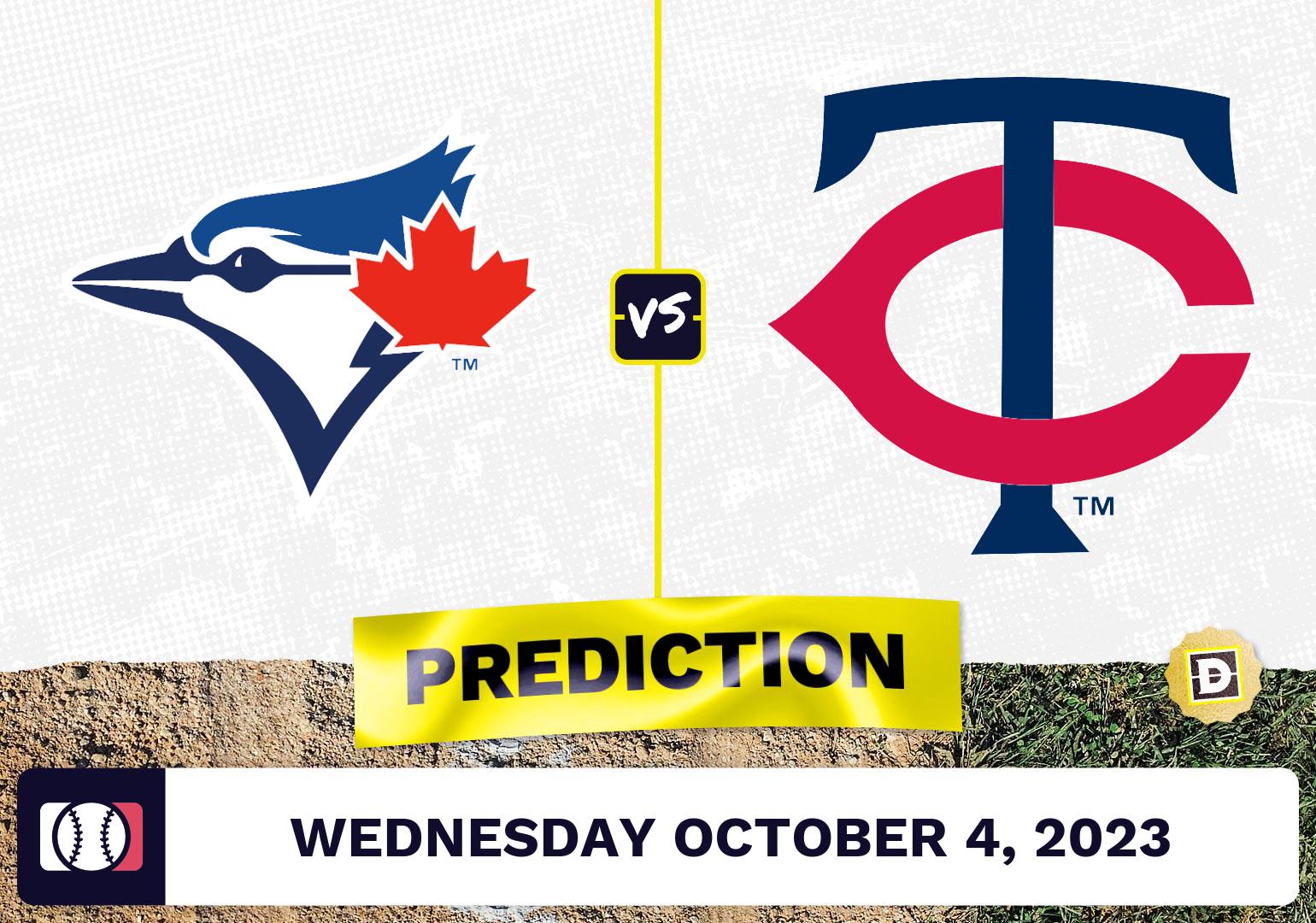 Blue Jays vs. Twins Prediction for MLB Wednesday [10/4/2023]