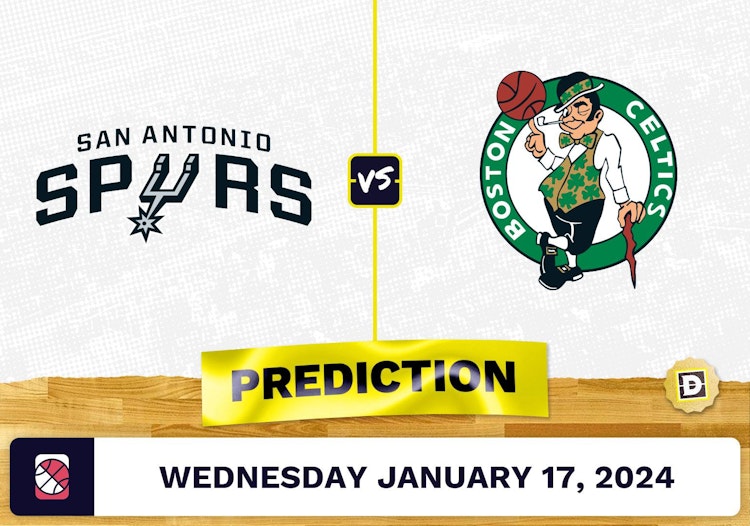 San Antonio Spurs vs. Boston Celtics Prediction, Odds, NBA Picks [1/17/2024]