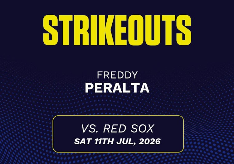 Freddy Peralta projected stats for Saturday, July 11, 2026.
